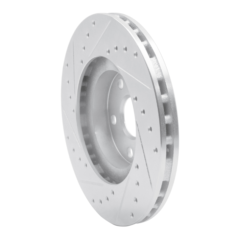 Picture of RNC Brake Rotor - Drill & Slot - R1 87-91 Lexus ES250 Front Right Drilled & Slotted Silver Brake Rotor rnc631-76042R