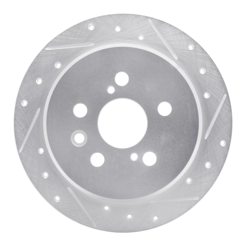 Picture of RNC Brake Rotor - Drill & Slot - R1 94-95 Toyota Celica Rear Right Drilled & Slotted Silver Brake Rotor rnc631-76060R
