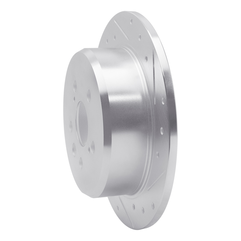 Picture of RNC Brake Rotor - Drill & Slot - R1 94-95 Toyota Celica Rear Right Drilled & Slotted Silver Brake Rotor rnc631-76060R