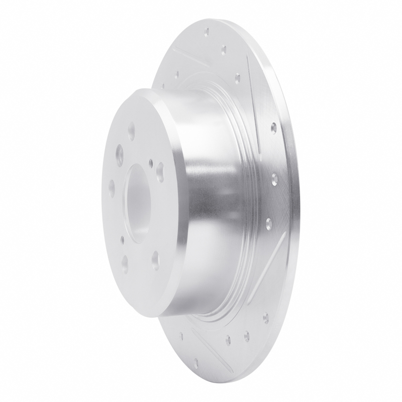 Picture of RNC Brake Rotor - Drill & Slot - R1 95-99 Toyota Avalon Rear Right Drilled & Slotted Silver Brake Rotor rnc631-76065R