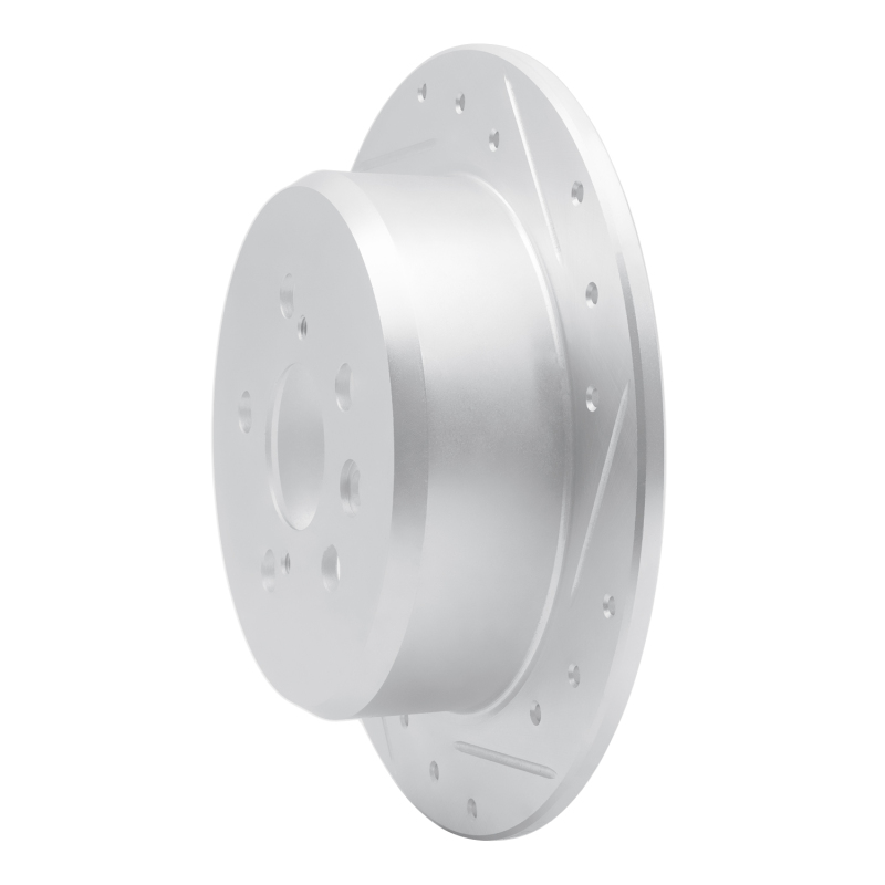 Picture of RNC Brake Rotor - Drill & Slot - R1 96-99 Toyota Celica Rear Right Drilled & Slotted Silver Brake Rotor rnc631-76066R
