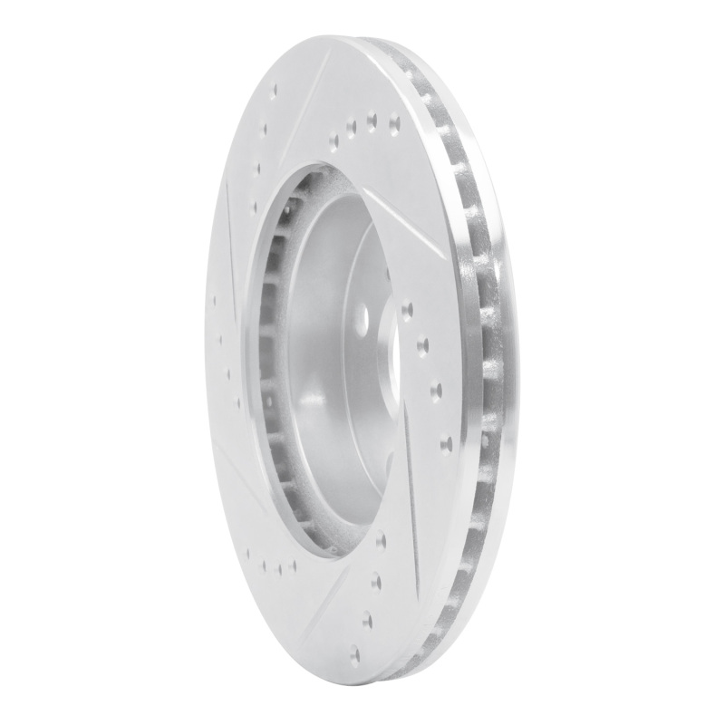 Picture of RNC Brake Rotor - Drill & Slot - R1 01-03 Toyota Prius Front Right Drilled & Slotted Silver Brake Rotor rnc631-76074R