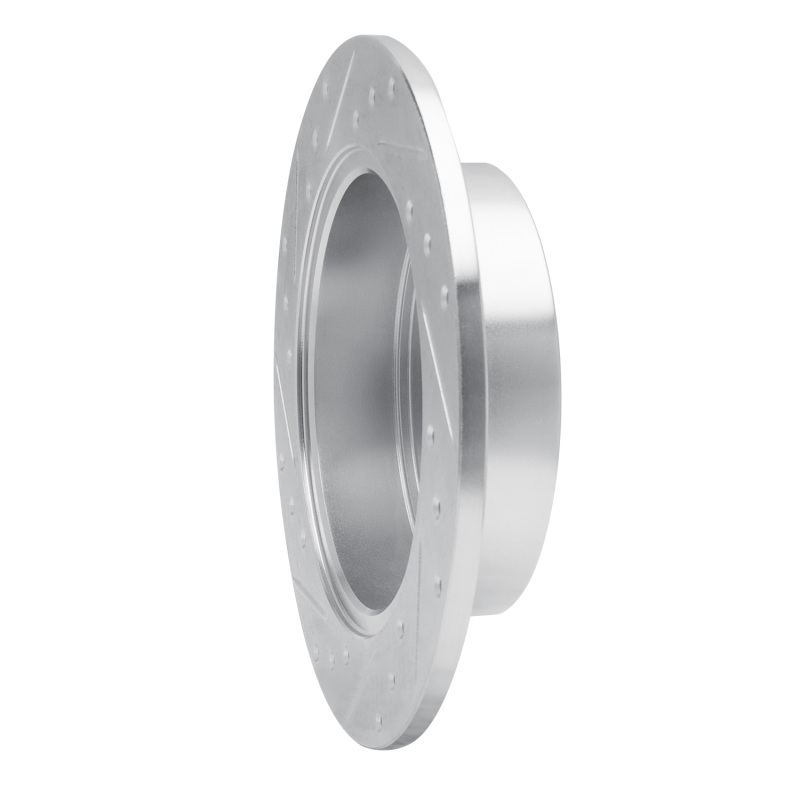 Picture of RNC Brake Rotor - Drill & Slot - R1 09-13 Pontiac Vibe Rear Right Drilled & Slotted Silver Brake Rotor rnc631-76084R