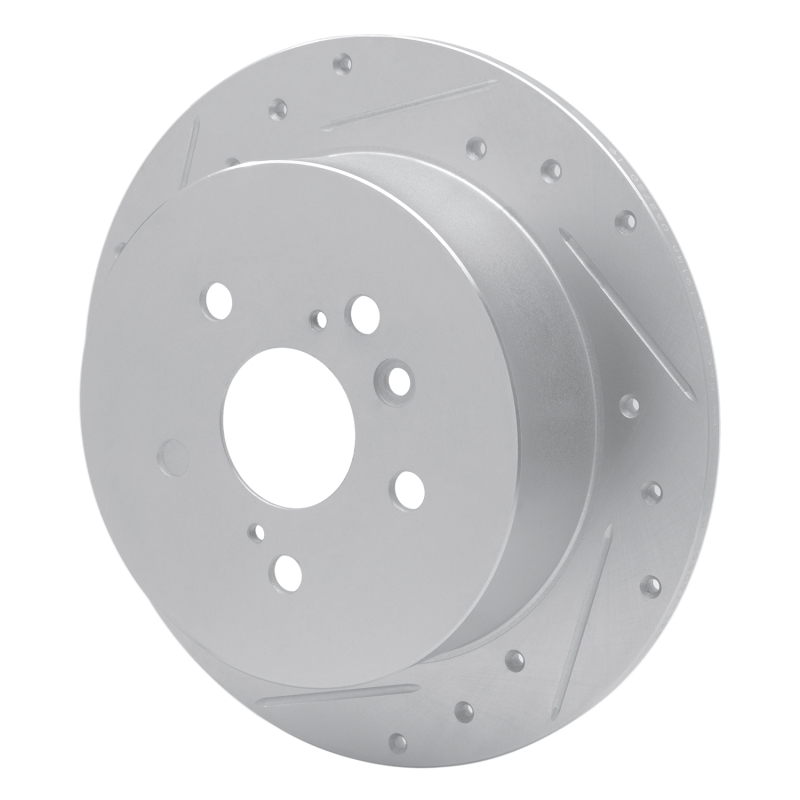 Picture of RNC Brake Rotor - Drill & Slot - R1 09-15 Toyota Venza Rear Left Drilled & Slotted Silver Brake Rotor rnc631-76086L