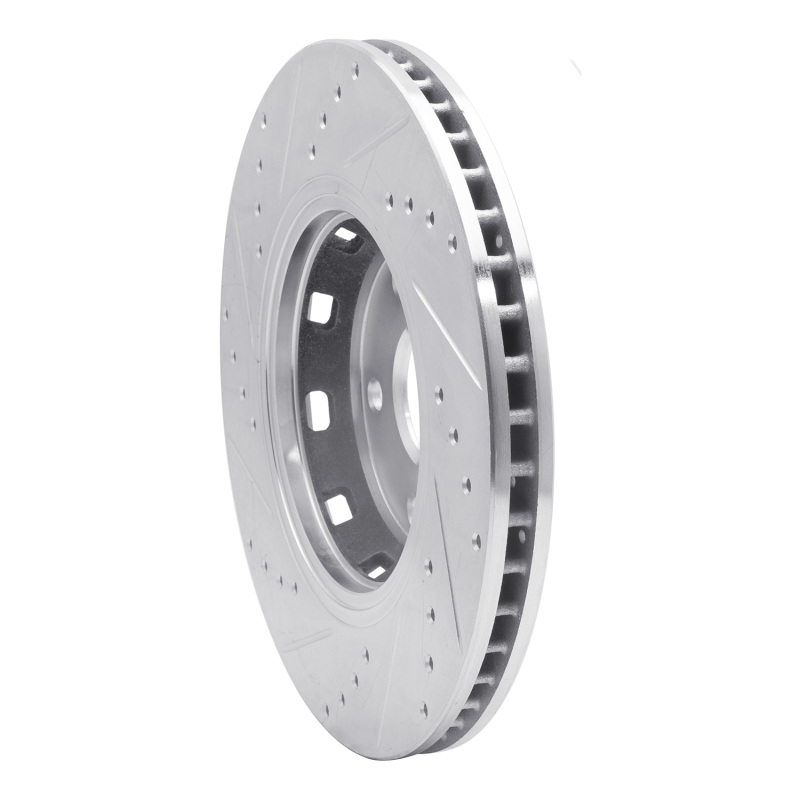 Picture of RNC Brake Rotor - Drill & Slot - R1 09-15 Toyota Venza Front Right Drilled & Slotted Silver Brake Rotor rnc631-76085R