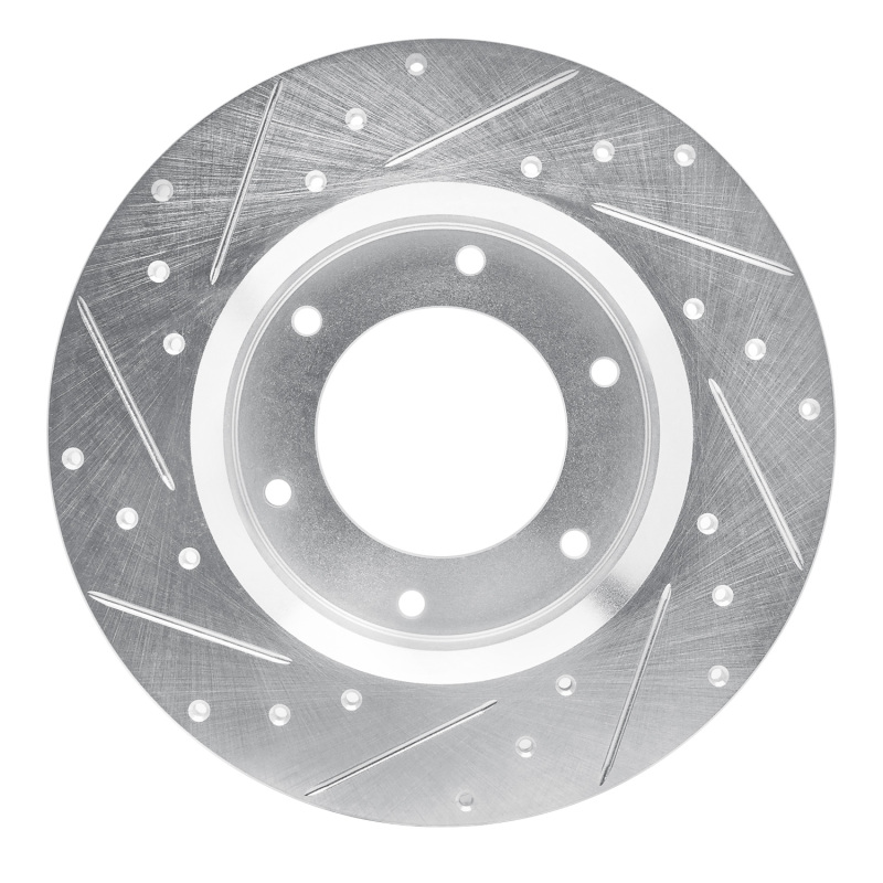Picture of RNC Brake Rotor - Drill & Slot - R1 79-80 Toyota Pickup Front Right Drilled & Slotted Silver Brake Rotor rnc631-76093R
