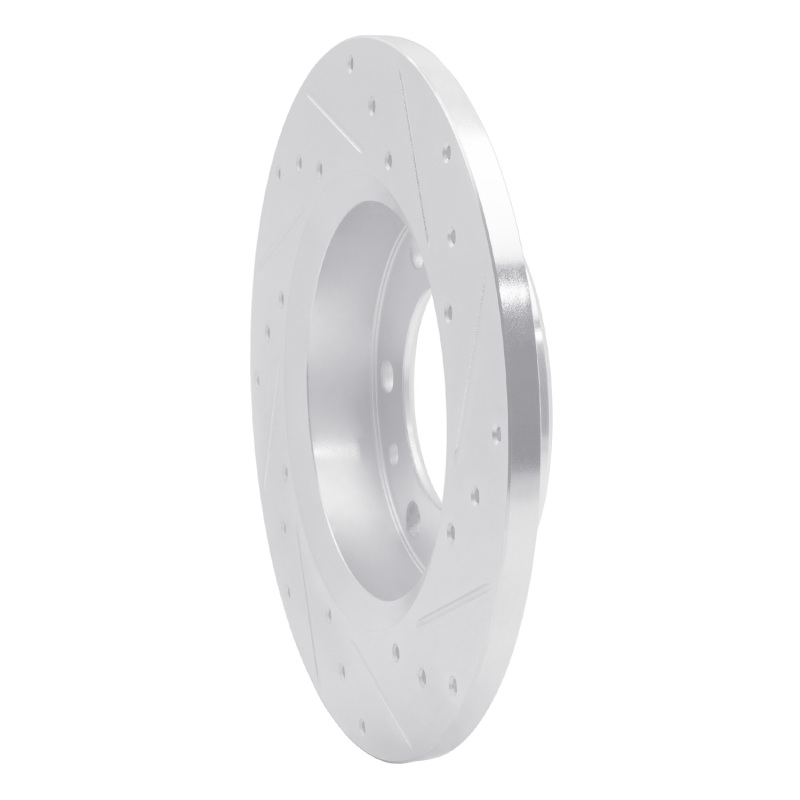 Picture of RNC Brake Rotor - Drill & Slot - R1 81-85 Toyota 4Runner Front Left Drilled & Slotted Silver Brake Rotor rnc631-76095L