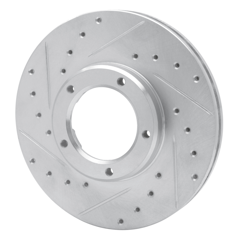 Picture of RNC Brake Rotor - Drill & Slot - R1 85-92 Toyota Pickup Front Left Drilled & Slotted Silver Brake Rotor rnc631-76098L