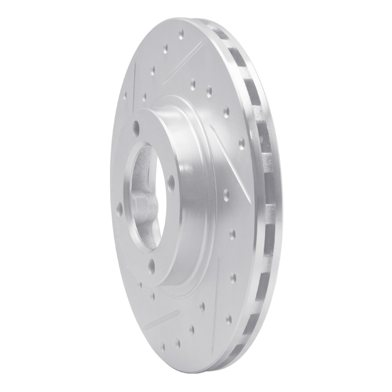 Picture of RNC Brake Rotor - Drill & Slot - R1 86-89 Toyota Van Wagon Front Left Drilled & Slotted Silver Brake Rotor rnc631-76103L