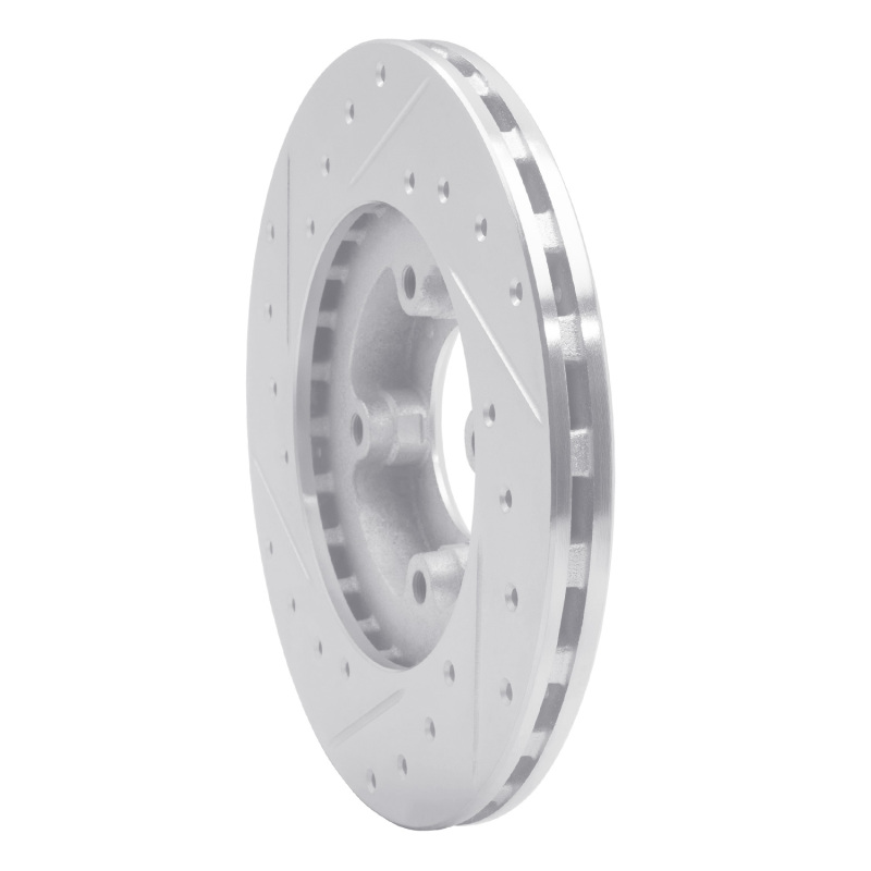 Picture of RNC Brake Rotor - Drill & Slot - R1 86-89 Toyota Van Wagon Front Right Drilled & Slotted Silver Brake Rotor rnc631-76103R