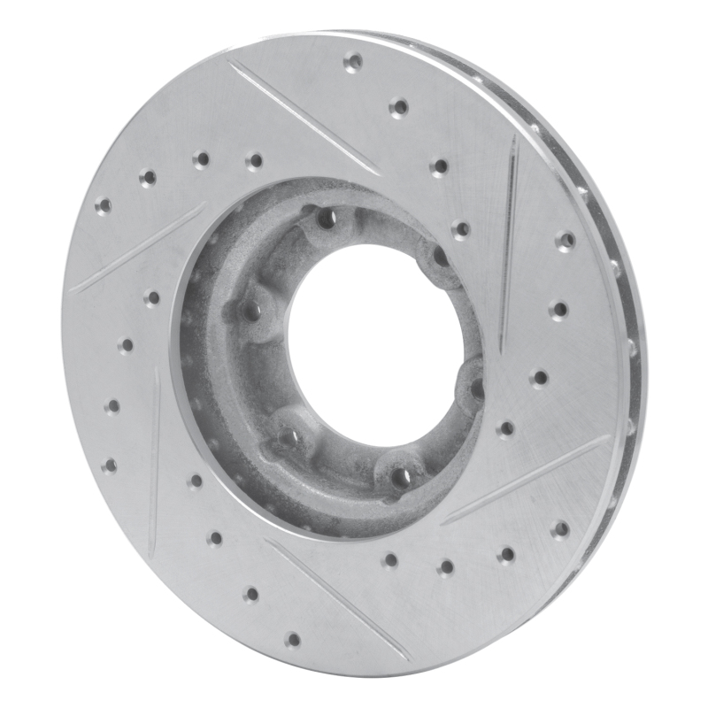 Picture of RNC Brake Rotor - Drill & Slot - R1 87-88 Toyota Pickup Front Left Drilled & Slotted Silver Brake Rotor rnc631-76105L