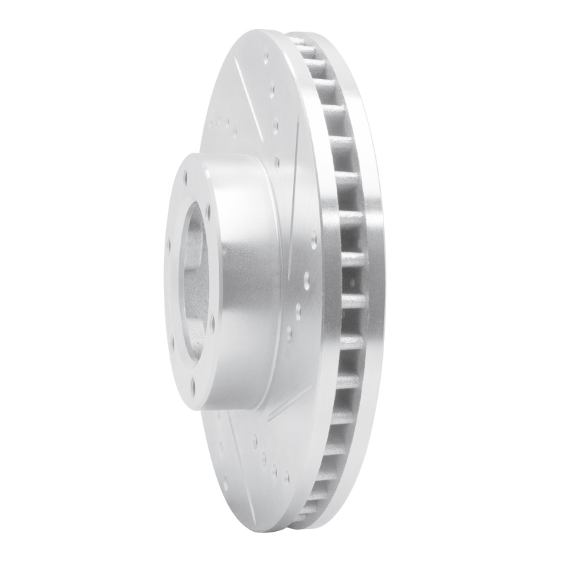 Picture of RNC Brake Rotor - Drill & Slot - R1 89-93 Toyota Pickup Front Right Drilled & Slotted Silver Brake Rotor rnc631-76107R