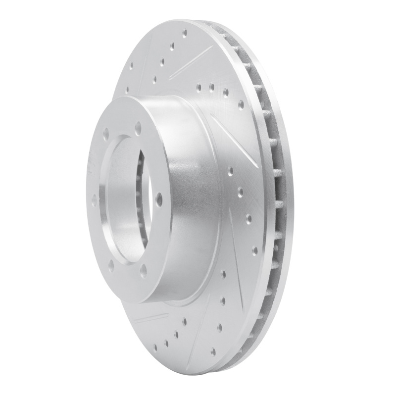 Picture of RNC Brake Rotor - Drill & Slot - R1 91-98 Toyota T100 Front Left Drilled & Slotted Silver Brake Rotor rnc631-76115L
