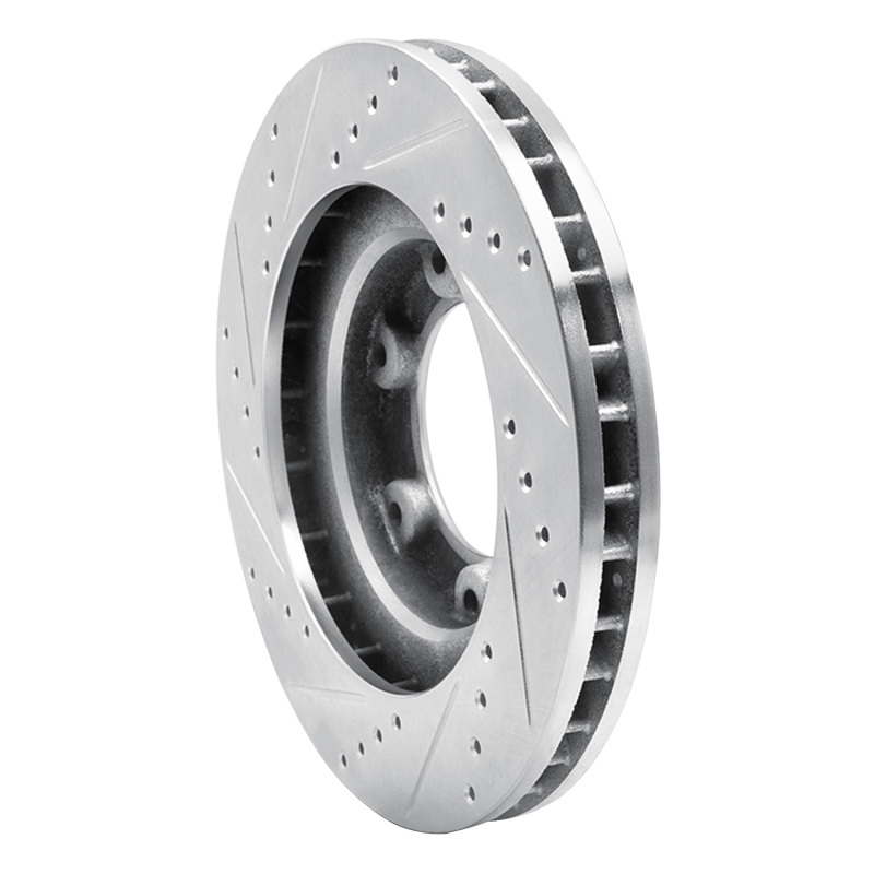 Picture of RNC Brake Rotor - Drill & Slot - R1 93-97 Lexus LX450 Front Right Drilled & Slotted Silver Brake Rotor rnc631-76116R