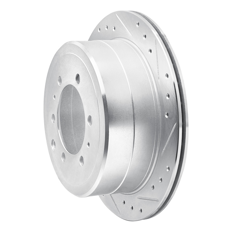 Picture of RNC Brake Rotor - Drill & Slot - R1 93-97 Lexus LX450 Rear Right Drilled & Slotted Silver Brake Rotor rnc631-76117R
