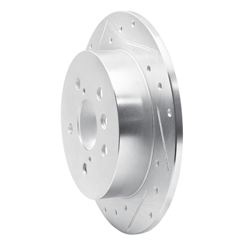 Picture of RNC Brake Rotor - Drill & Slot - R1 18-24 Toyota Camry Rear Left Drilled & Slotted Silver Brake Rotor rnc631-76152L