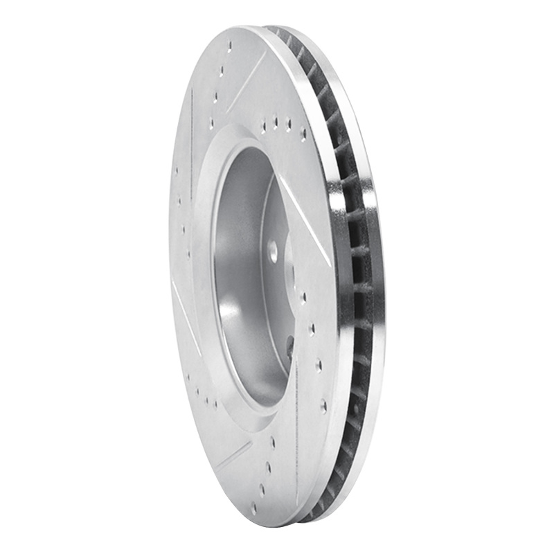 Picture of RNC Brake Rotor - Drill & Slot - R1 18-22 Toyota C-HR Front Right Drilled & Slotted Silver Brake Rotor rnc631-76153R