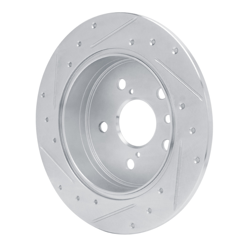 Picture of RNC Brake Rotor - Drill & Slot - R1 18-24 Toyota Camry Rear Right Drilled & Slotted Silver Brake Rotor rnc631-76152R