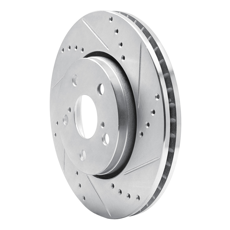 Picture of RNC Brake Rotor - Drill & Slot - R1 18-22 Toyota C-HR Front Right Drilled & Slotted Silver Brake Rotor rnc631-76153R