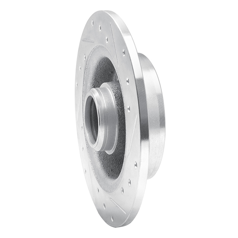 Picture of RNC Brake Rotor - Drill & Slot - R1 88-92 Ford Probe Rear Left Drilled & Slotted Silver Brake Rotor rnc631-80017L