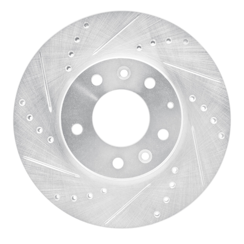 Picture of RNC Brake Rotor - Drill & Slot - R1 03-05 Mazda 6 Front Left Drilled & Slotted Silver Brake Rotor rnc631-80038L