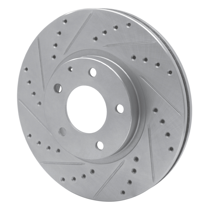 Picture of RNC Brake Rotor - Drill & Slot - R1 01-02 Mazda Millenia Front Left Drilled & Slotted Silver Brake Rotor rnc631-80035L
