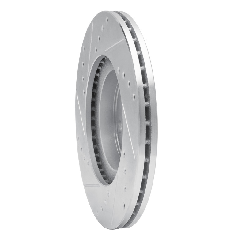 Picture of RNC Brake Rotor - Drill & Slot - R1 01-05 Mazda Miata Front Right Drilled & Slotted Silver Brake Rotor rnc631-80036R