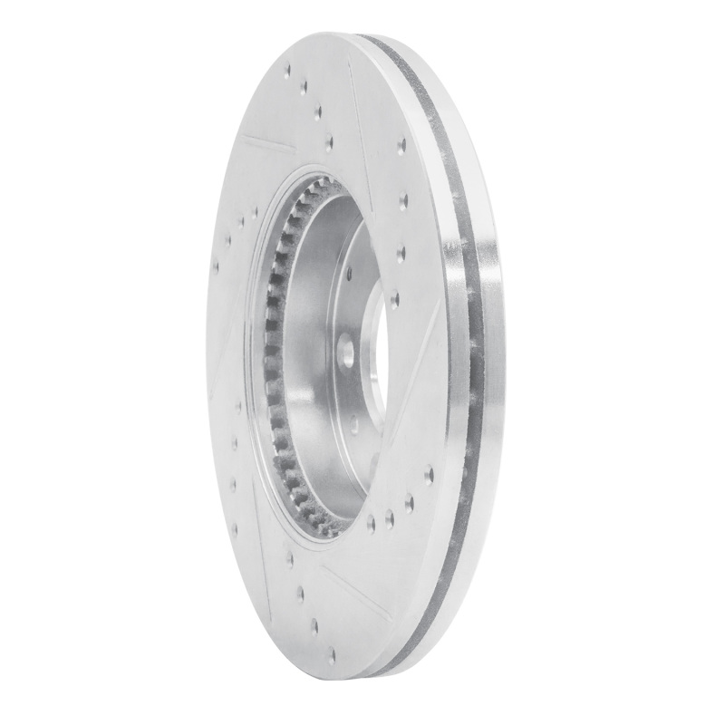 Picture of RNC Brake Rotor - Drill & Slot - R1 03-05 Mazda 6 Front Left Drilled & Slotted Silver Brake Rotor rnc631-80038L