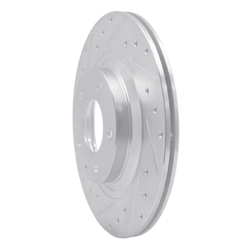 Picture of RNC Brake Rotor - Drill & Slot - R1 04-11 Mazda RX-8 Rear Left Drilled & Slotted Silver Brake Rotor rnc631-80044L