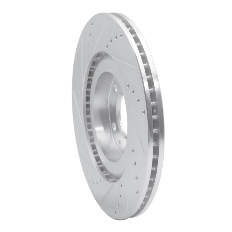 Picture of RNC Brake Rotor - Drill & Slot - R1 04-11 Mazda RX-8 Front Right Drilled & Slotted Silver Brake Rotor rnc631-80043R