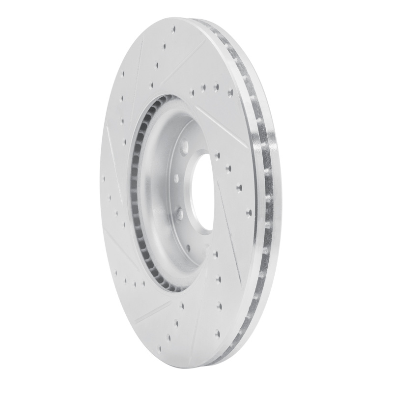 Picture of RNC Brake Rotor - Drill & Slot - R1 06-07 Mazda 6 Front Right Drilled & Slotted Silver Brake Rotor rnc631-80045R