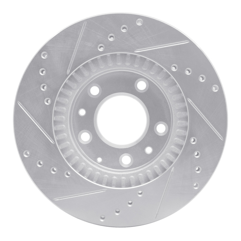 Picture of RNC Brake Rotor - Drill & Slot - R1 06-15 Mazda MX-5 Miata Front Right Drilled & Slotted Silver Brake Rotor rnc631-80047R