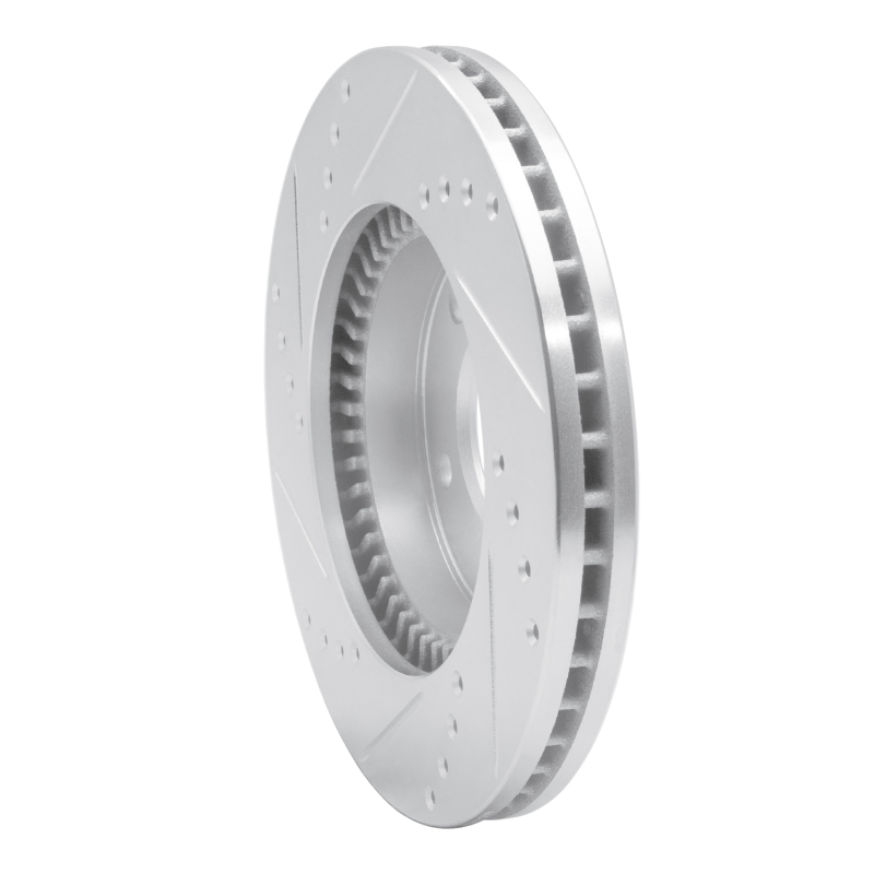 Picture of RNC Brake Rotor - Drill & Slot - R1 95-06 Mazda Millenia Front Right Drilled & Slotted Silver Brake Rotor rnc631-80062R