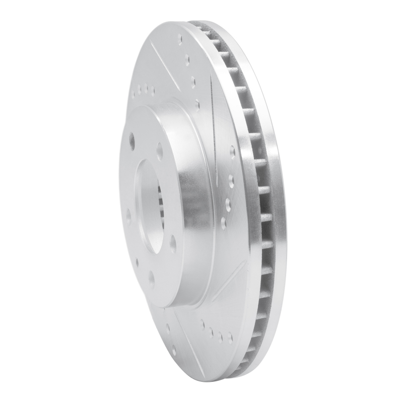 Picture of RNC Brake Rotor - Drill & Slot - R1 95-06 Mazda Millenia Front Right Drilled & Slotted Silver Brake Rotor rnc631-80062R