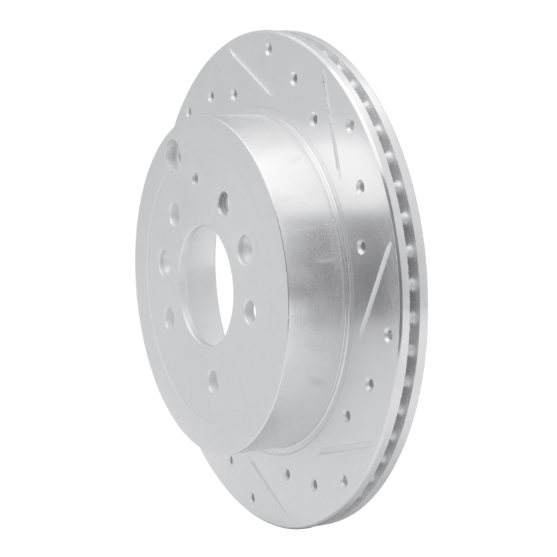 Picture of RNC Brake Rotor - Drill & Slot - R1 07-12 Ford Edge Rear Right Drilled & Slotted Silver Brake Rotor rnc631-80067R