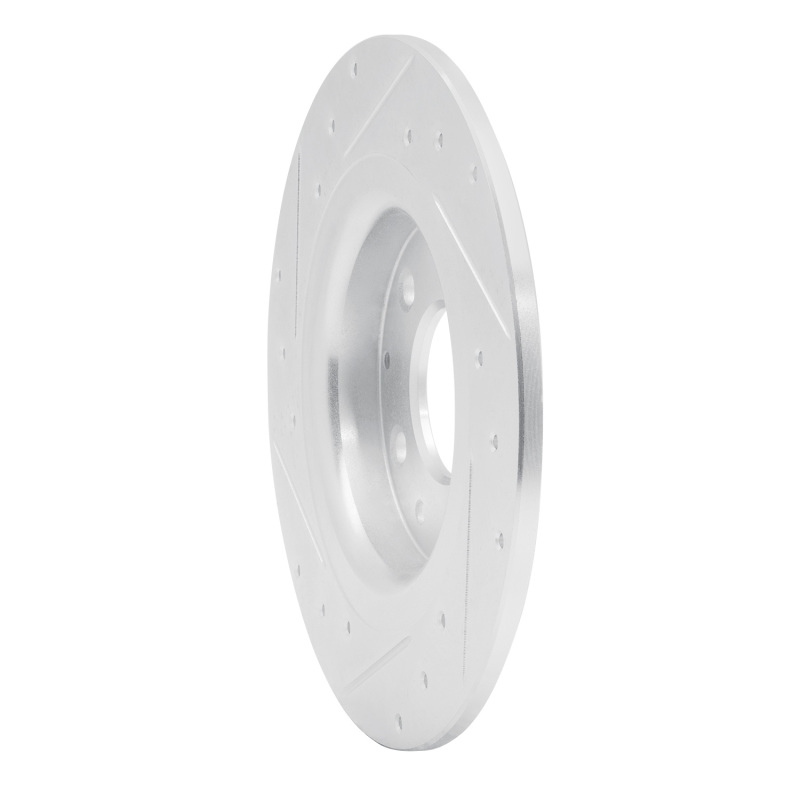 Picture of RNC Brake Rotor - Drill & Slot - R1 16-18 Mazda CX-3 Rear Right Drilled & Slotted Silver Brake Rotor rnc631-80075R