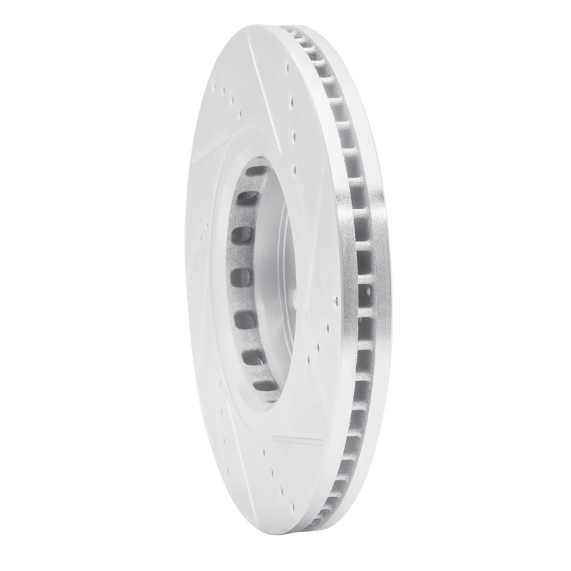 Picture of RNC Brake Rotor - Drill & Slot - R1 16-25 Mazda CX-5 Front Left Drilled & Slotted Silver Brake Rotor rnc631-80076L
