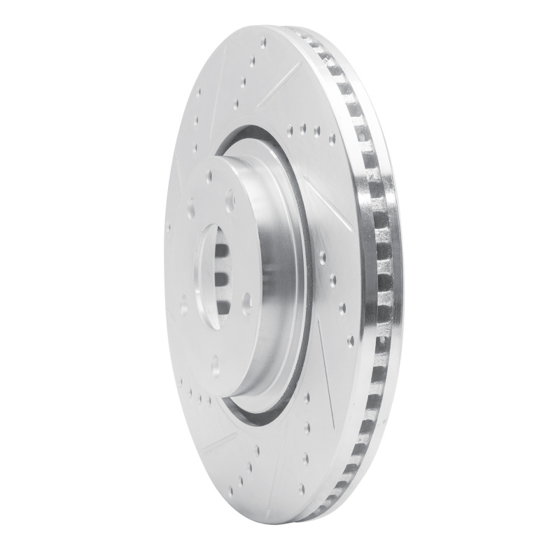 Picture of RNC Brake Rotor - Drill & Slot - R1 16-25 Mazda CX-5 Front Left Drilled & Slotted Silver Brake Rotor rnc631-80078L