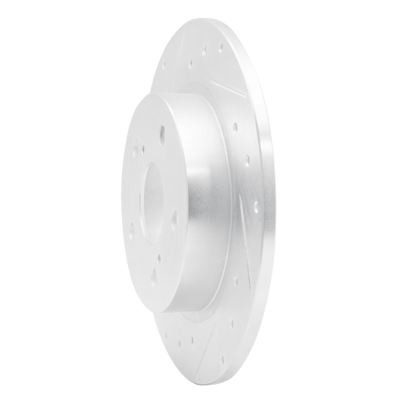 Picture of RNC Brake Rotor - Drill & Slot - R1 11-16 Scion TC Rear Left Drilled & Slotted Silver Brake Rotor rnc631-91000L