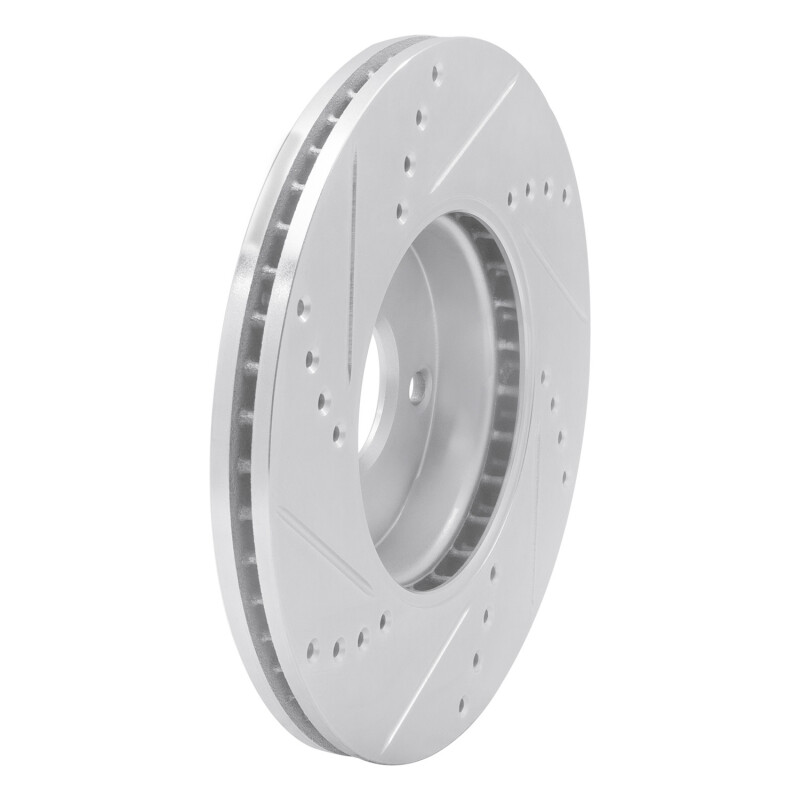 Picture of RNC Brake Rotor - Drill & Slot - R1 16-25 Mazda 2 (Mexico) Front Right Drilled & Slotted Silver Brake Rotor rnc631-91003R