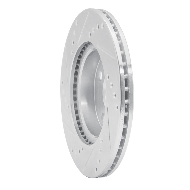 Picture of RNC Brake Rotor - Drill & Slot - R1 12-15 Scion IQ Front Right Drilled & Slotted Silver Brake Rotor rnc631-91001R