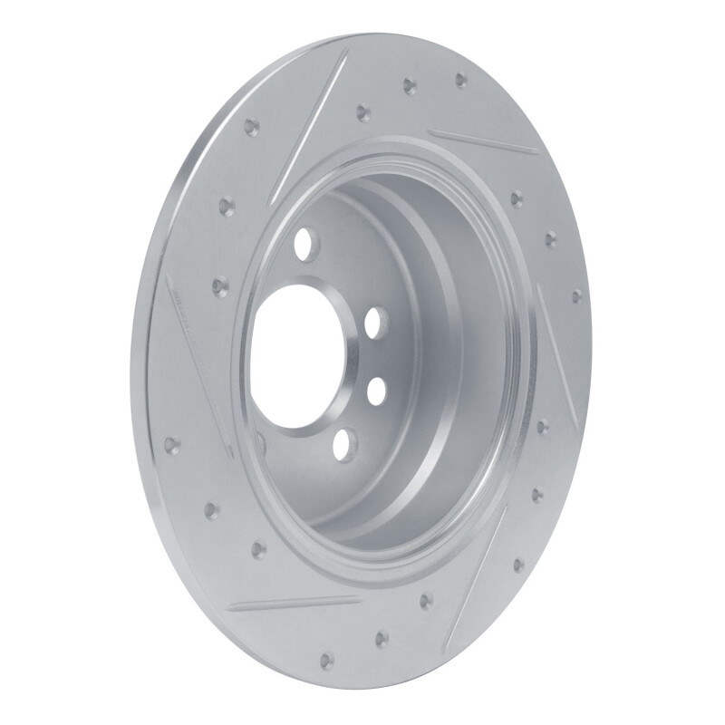 Picture of RNC Brake Rotor - Drill & Slot - R1 00-06 Rover 75 (Mexico) Rear Right Drilled & Slotted Silver Brake Rotor rnc631-92002R