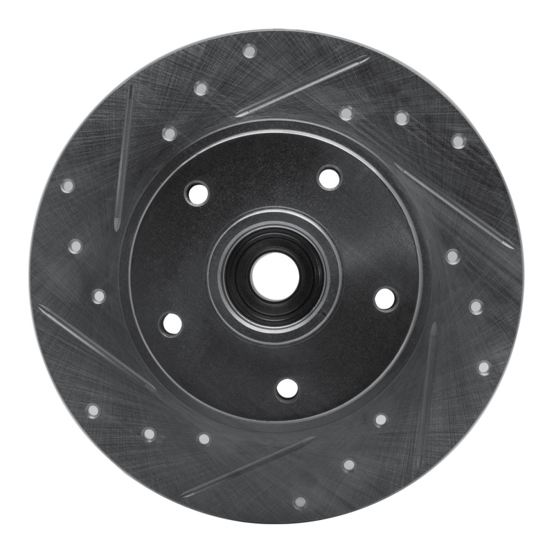 Picture of RNC Brake Rotor - Drill & Slot - R1 02-11 Nissan APRio (Mexico) Front Left Drilled & Slotted Silver Brake Rotor rnc631-92013L