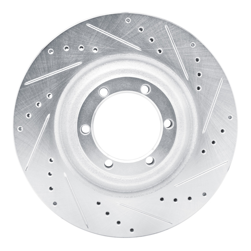 Picture of RNC Brake Rotor - Drill & Slot - R1 12-18 Chevrolet Colorado Front Right Drilled & Slotted Silver Brake Rotor rnc631-92064R