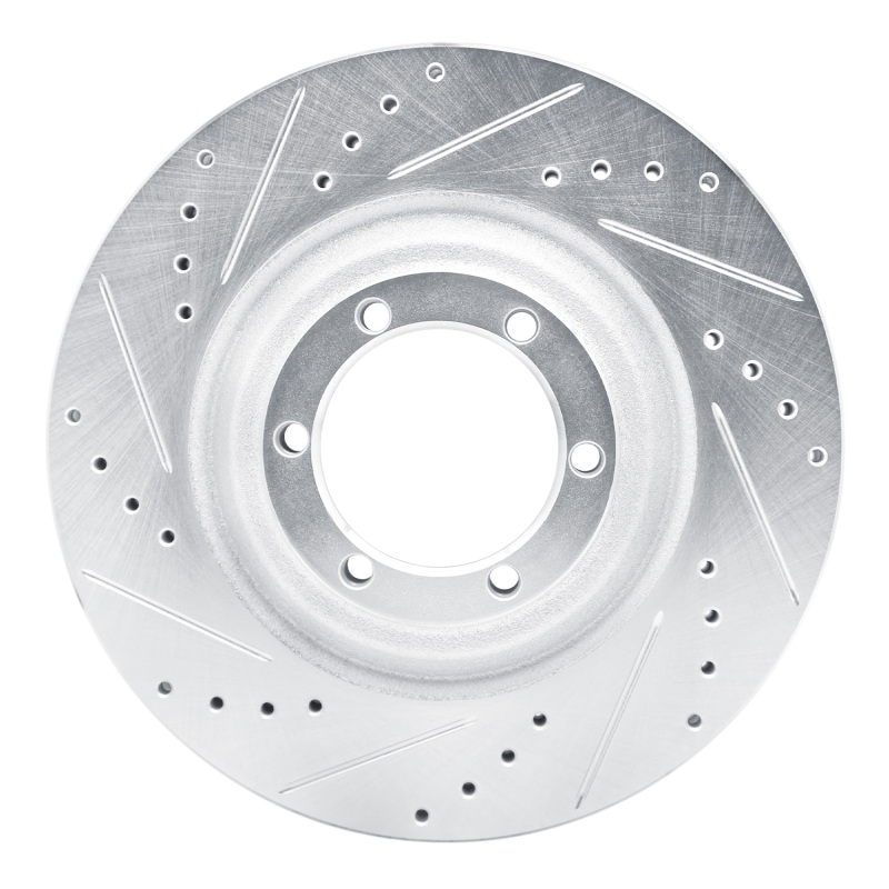 Picture of RNC Brake Rotor - Drill & Slot - R1 12-18 Chevrolet Colorado Front Left Drilled & Slotted Silver Brake Rotor rnc631-92064L
