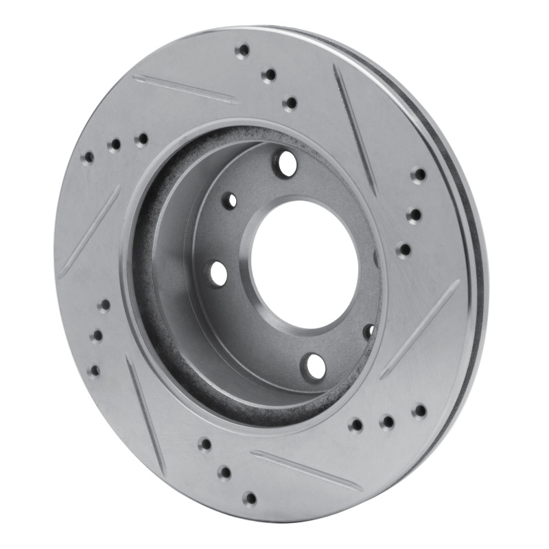 Picture of RNC Brake Rotor - Drill & Slot - R1 98-12 Dodge ATOS (Mexico) Front Left Drilled & Slotted Silver Brake Rotor rnc631-92073L