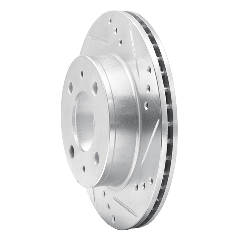 Picture of RNC Brake Rotor - Drill & Slot - R1 98-12 Dodge ATOS (Mexico) Front Right Drilled & Slotted Silver Brake Rotor rnc631-92073R