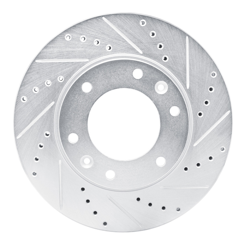 Picture of RNC Brake Rotor - Drill & Slot - R1 09-19 Dodge H100 (Mexico) Front Right Drilled & Slotted Silver Brake Rotor rnc631-92088R