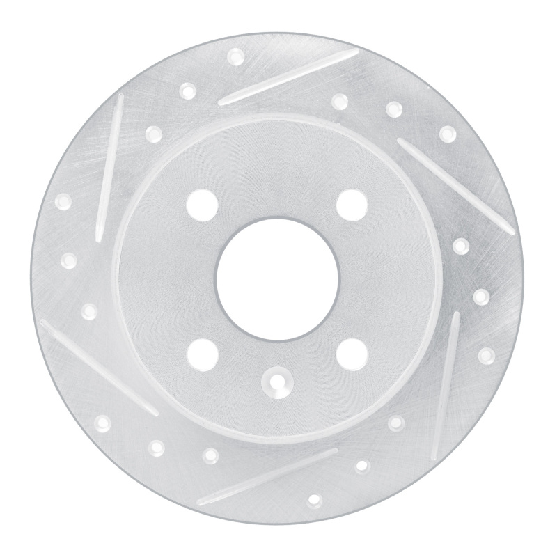 Picture of RNC Brake Rotor - Drill & Slot - R1 00-05 Chevrolet ASTRA (Mexico) Rear Left Drilled & Slotted Silver Brake Rotor rnc631-92096L
