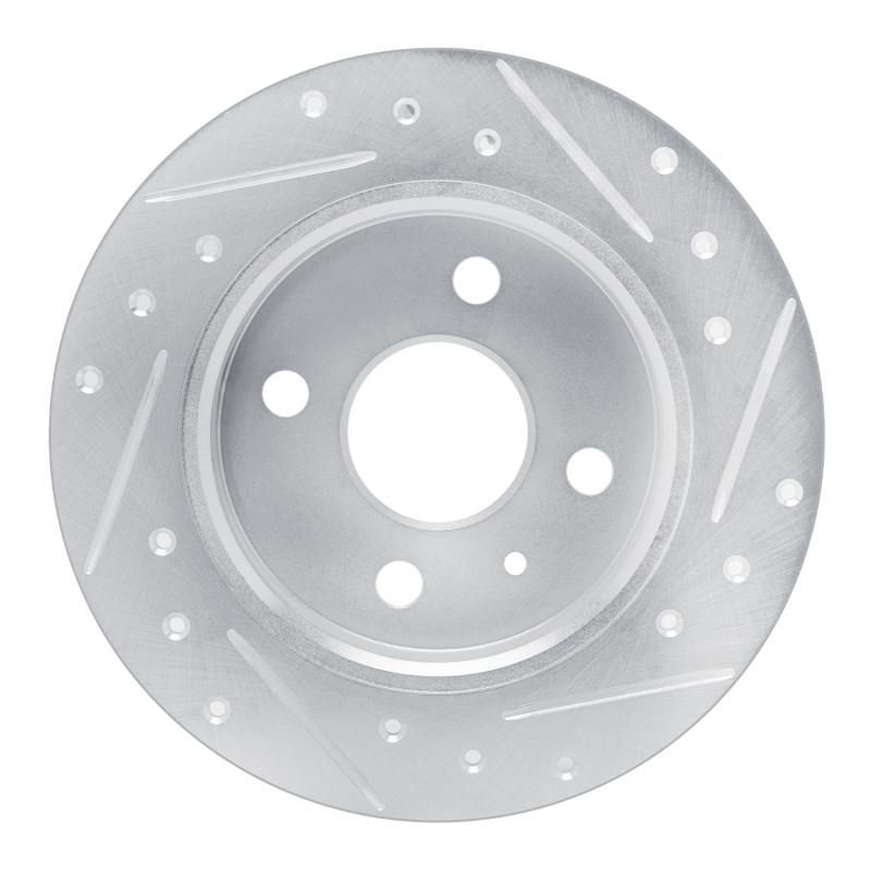 Picture of RNC Brake Rotor - Drill & Slot - R1 00-05 Chevrolet ASTRA (Mexico) Rear Left Drilled & Slotted Silver Brake Rotor rnc631-92096L